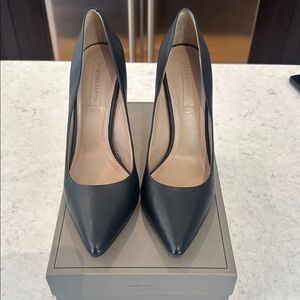 BCBGMaxAzria Black Leather Women's Heels